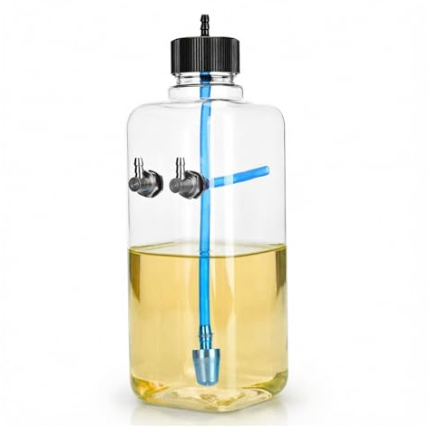 equlup RC bränsletank, transparent plastmotor bensin bränsletank delar fjärrkontroll modelltillbehör för RC flygplan flygplan (500 ml)