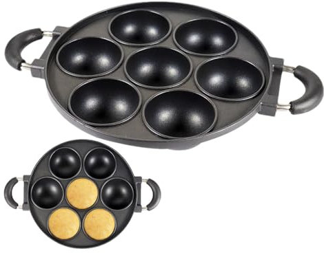Molde para galletas de hierro fundido, diseño portátil, molde gigante para magdalenas, molde para galletas de hierro fundido, herramienta antiadherente, utensilios de cocina duraderos para una