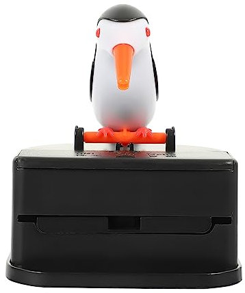 Hoement Automatischer Zahnstocherhalter Kunststoff Vogel Design Für Zuhause Küche Büro Mit Pressfunktion Und Robustem Gehäuse