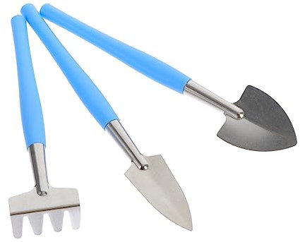 SEWOART 3pièces Outils De Jardinage Ergonomiques pour Détente Sol Truelles à Fertiliser Acier Et Légères pour Jardinage
