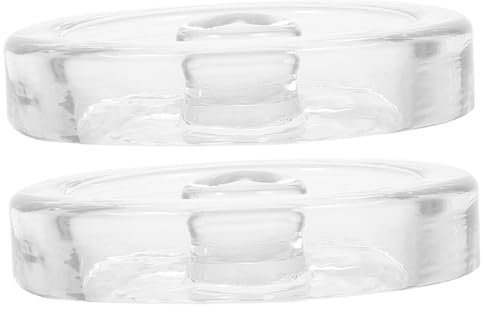 Beatifufu 2stücke Gärgewichte Aus Glas Mit Griff Für Fermentierset Praktische Glasgewichte Als Gärdeckel Für Gläser Und Einmachdosen