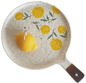 Snowflyk Piatto per Pizza Piatto Piano colorato Piatto da Forno Piatto per Colazione con Frutta Piatti per Cena Piatti per Pranzo Piatti per Insalata di fruttaw