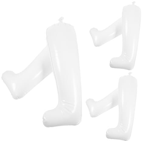 TOGEVAL 3 Pairs Inflatable Boot Shapers for Long Boots Sturdy PVC and Non-Return Valve Suitable for Daily Use (50cm)