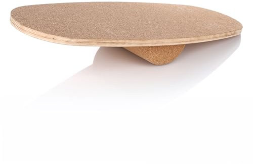 Dantoy 6989 - Premium Balanceboard aus Holz und Kork – Rocker Board