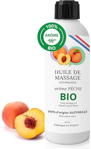Aceite masajes eróticos comestibles/gel lubricante parejas. Para masajes corporales y eróticos íntimos, lubricantes adultos, mujer. Estimulador, íntimo. Estimulantes. Sabor ecológica (Melocotón)