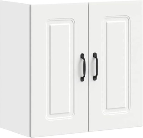 vidaXL Küchen-Hängeschrank Kalmar Weiß Holzwerkstoff, Wandschrank Küche, Wandschrank, Oberschrank, Küchenschrank, Hängeschrank, Oberschrank Küche