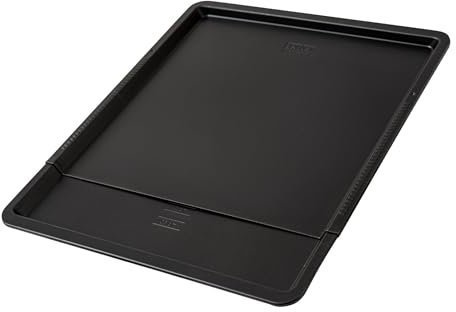 Zenker Perfect Black Back- und Plätzchenblech – 37-52 cm Verstellbares Backblech aus Stahlblech mit zweifacher Antihaftbeschichtung, Hitzebeständig +230°C, Made in Germany