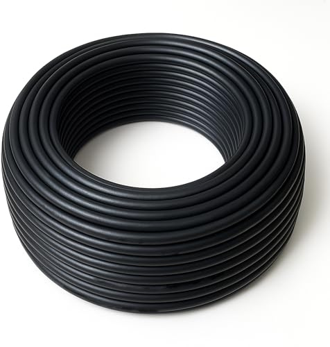 TAMS® Verlegerohr für Bewässerung 100m Flexibles PE-Rohr für Gartenbewässerung UV-beständig & temperaturresistent (16 mm)