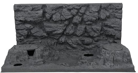 Lucky Reptile Rocky Canyon (2 teilig)- Scape it Easy - Basalt Grey, 78 x 38 x 38 cm, für Starter Kits 80 cm