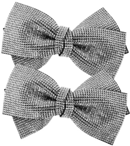 VALICLUD 2pezzi Fiocco per Capelli Strass Fermaglio Molla Fiocco Decorativo Lucido Fermaglio per Capelli Scintillante Accessori per Glitterati