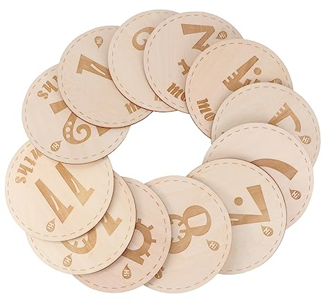 DIYEAH 12pièces Cartes Mensuelles pour Cartes Anniversaire pour De Naissance pour Jalons De Croissance pour Croissance