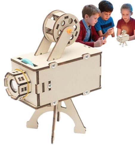 Kits éducatifs - Projecteur en bois, activité | Kit éducatif pratique pour les élèves âgés de 7 à 14 ans, projets STEM, expériences scientifiques en classe, jeu éducatif pour fille