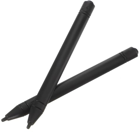 Lurrose Stylet Numérique pour Tablette LCD 2 Pièces, Stylo à Peinture Noir, Accessoires pour Dessin Et Écriture sur Tablette Graphique, Outil Précis pour Artistes Et Designers