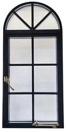 pujindu Ventanas De Guillotina para Cobertizos, Ventana Arqueada De Montaje Al RAS para Casas Móviles Ventanas Corredizas para El Hogar con Vidrio Templado para Dormitorios(40x60cm/15.7x23.6in)