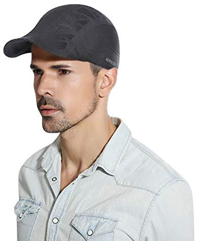 Herren Sommermütze UV Schutz Atmungsaktive Mesh Hut Schirmmütze Schnelltrocknend Baseball Kappe Retro Baseballmütze mit Einstellband Sonnenhut Licht Dünn Sportmütze Outdoor FreiheitkappeCool Kappe