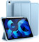 Vobafe Case for iPad Air 11 Inch Case 2025/2024 /Air 5th 4th Generation 10.9 Inch 2022/2020, Flexible TPU Back Cover with Pencil Holder, Support Apple Pencil Charging-LightBlue