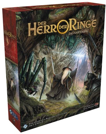 Fantasy Flight Games, Der Herr der Ringe: LCG, Grundspiel, Expertenspiel, Kartenspiel, 1-4 Spieler, Ab 14+ Jahren, 30+ Minuten je Spieler, Deutsch, Mehrfarbig, Bunt