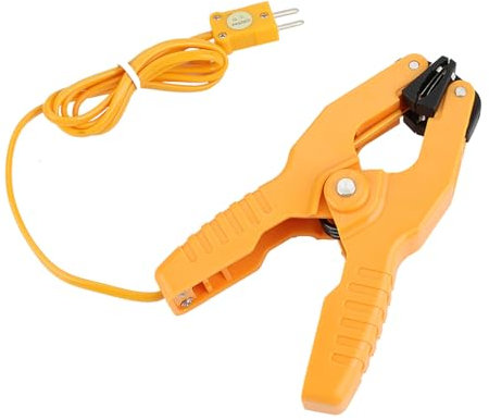 HT-05 K Type Thermocouple Sensor Temperature Pipe Clamp 1~3/8-40~200℃ Wide Operation Temperature Range High Accuracy Easy to Operate, Designed for Any K Type Thermometer