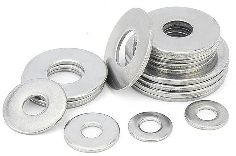 M1,6 M2 M3 M5 M6 M8 ~ M24 Dichtung aus Edelstahl 304 Ultradünne Metallschraube, flache Unterlegscheibe, Erhöhung der standardmäßigen verdickten Meson-Unterlegscheibe-M6x12x1 x10 Stück