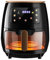 Heißluftfritteuse 6L, Ölfreie Airfryer mit Sichtfenster, 1400Watt, LED-Touchscreen, 8 Programme, 360° Gar-System, Timer, Antihaft-Beschichtung, Fritteuse ohne Fett, Spülmaschinenfest