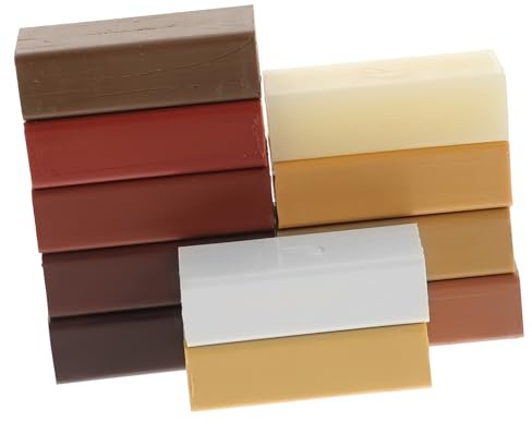 WEKADRIN Laminate Floor Scratch Repair Kit Color Wood Wax Filler Sticks Scratch Remover for Kitchen Floors Countertops Doors Furniture Restoration and Crack Filling