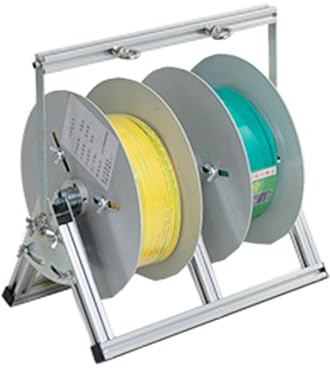 Elektrischer Kabelspulenhalter, Faltbarer Mehrfachspulen-Abroller Mit 3 Unabhängigen Spulen, 30 Kg Tragkraft, For Baustellen(32x30x30cm)