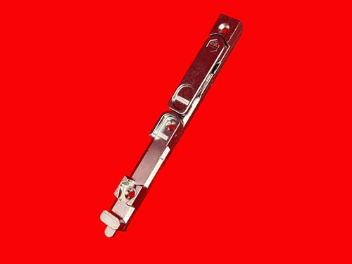 Maco 55409 Chiavistello per finestre in legno, colore argento, fresato, 4 mm, R8, L = 170 mm, inferiore