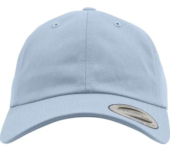Yupoong Flexfit Low Profile Cotton Twill Unisex Dad Hat Cap för kvinnor och män, 6 paneler, baseballkeps, unstructured med mässingslås, Ljusblå, one size