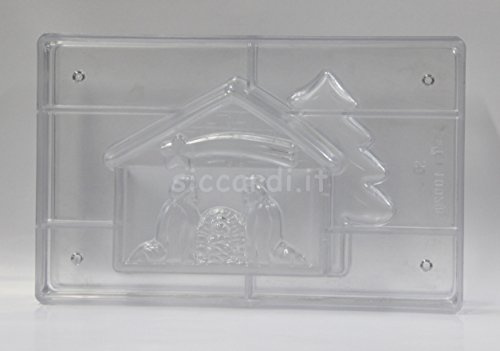Siccardi Stampo per Cioccolato in policarbonato PRESEPE