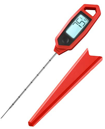 Lavatools PT18 Professional Commercial 4.5 Ambidextrous Backlit Digital Instant Read Meat Thermometer for Kitchen, Food Cooking, Grill, BBQ, Smoker, Candy, Home Brewing, and Oil Deep Frying
