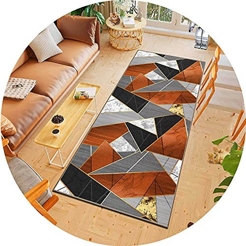 ACUY KüChenteppich Waschbar 100x400cm, Nach Maß Teppich rutschfest Anpassbar für Wohnzimmer Flur Küche