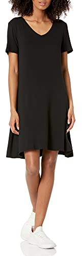 Amazon Essentials - vestito da donna a maniche corte con scollo rotondo