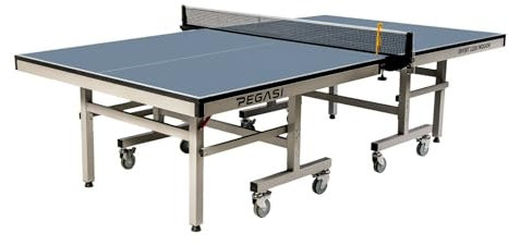 Pegasi Tischtennisplatte 1200 Pro - Indoor Tischtennis - Tischtennistisch Klappbar - Tischtennisplatte Indoor - Faltbare tischtennisplatte - Table Indoor - Inkl. Netz & Zähler - Blau