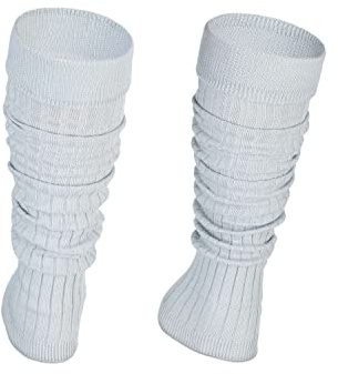 Ateena Bomull Benvärmare, Rullbara och Bekväma Ben Muff Värmare för Dam, Ribbade Snygga, Strumpor för Balett, Fitness, Yoga, Gauntsocks Dam i En Storlek, Olika Färger