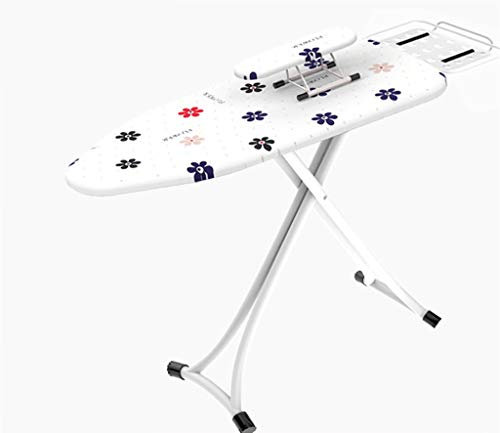 Planche à Repasser Renforcée, Table à Repasser Pliable en Maille d'acier avec Support d'unité de Vapeur Solide pour Salon Buanderie Hôtel (Color : E,