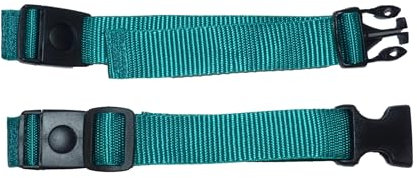 25mm Rucksack and Backpack Adjustable Chest Strap with Easy-On Clips and Adjusting Buckles (Emerald)