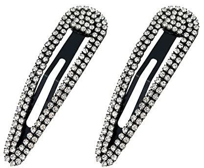 SURALIN 2 PCS Damen Haarschmuck Strass Haarspange Kristall Haarversteck Damen Elegante Accessoires