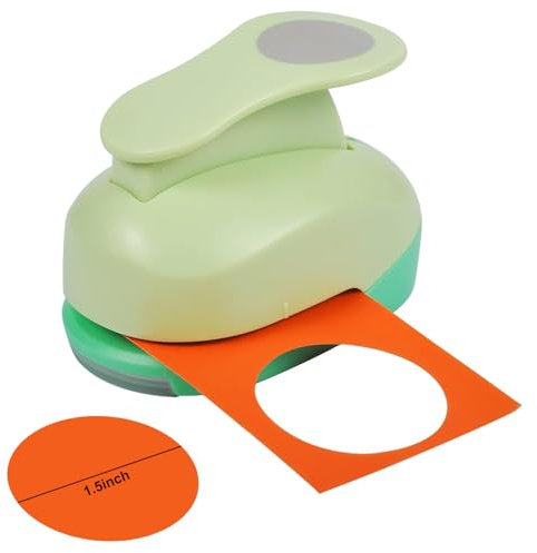 UCEC 1.5 Inch Circle Hole Punch, Paper Puncher, Circle Punch, Craft Punch for Crafting, Large Paper Cutter for Crafting Scrapbooking, Handmade, Cards, Arts and Fun Projects, 1pcs