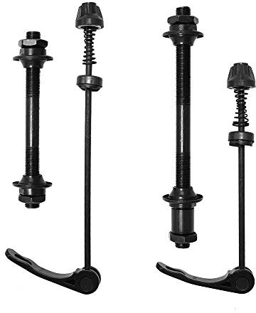 Hoypeyfiy 4-teiliges Schnellspanner-Fahrradnabe und Hinterachs-Hohlwelle-Set für Rennrad, Mountainbike, MTB