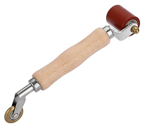 IGNPION 2 in 1 Welding Handheld Roller, 40mm Silicone Seam Roller and 6mm Interal Corner Brass Penny Roller for PVC/TPO/EPDM Ply Roofing Tape, Sound Deadening, Banner, Wallpaper