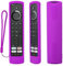 Funda Protectora de Silicona para JVC/Bush/Toshiba/Xiaomi Fire TV Mando a Distancia de Voz, Funda Mando para JVC, Antideslizante, A Prueba de Golpes, Lavable (Morado)