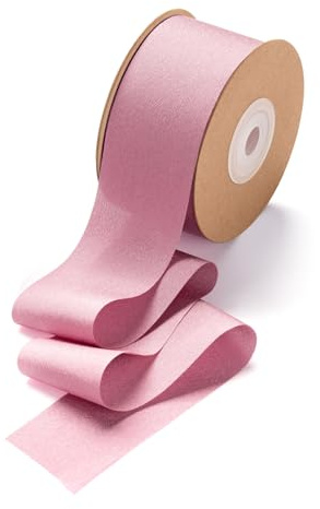 CHUQING Geschenkband Breit Schleifenband Hochzeit Seidenband Dekoband Altrosa
