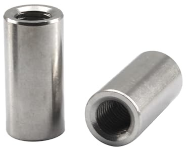 (30 Stück) M3 6x10mm Gewindeeinsätze Muttern 304 Edelstahl Runde Verbindungsmuttern Gewindemuffen