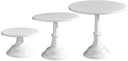 OKJHFD Support à Gâteau De Mariage En Métal, Support à Gâteau Rond Antidérapant De Style Européen, Présentoir à Gâteau, Plateau De Présentation De Cupcakes(S)