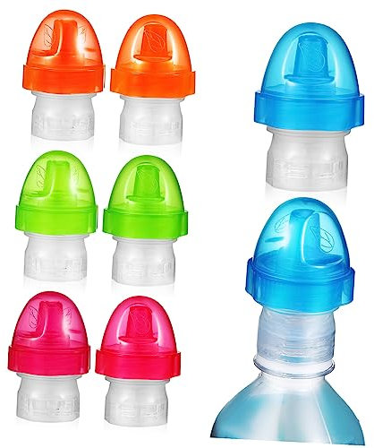 RORPOIR 8stücke Wasserkorken Für Babynahrung Kleinkindflaschen-abdeckungen Trinkflaschen-adapter Aus Silikon Kappen Für Junge Mädchen Zum Schutz Vor Verschütteln