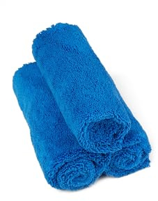 Kavalier Microfiber Towel Proclean Set - Ultra Soft Touch - Chiffons d'entretien Double Couche pour Véhicules, 41X41Cm, 365 GSM - Pack De 3 Unités - Bleu