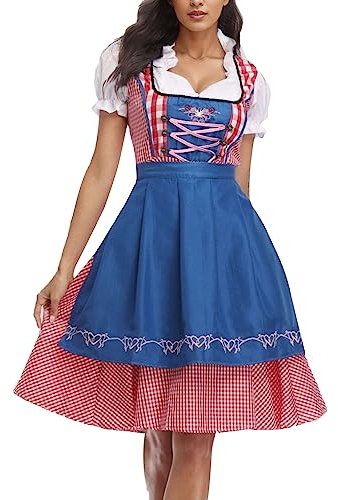 Damen Halloween Oktoberfest Kleid Body Sculpting Bühnenkostüm Kostüm Kleid Schulterfrei Damen Sommer Sommerkleid Festlich