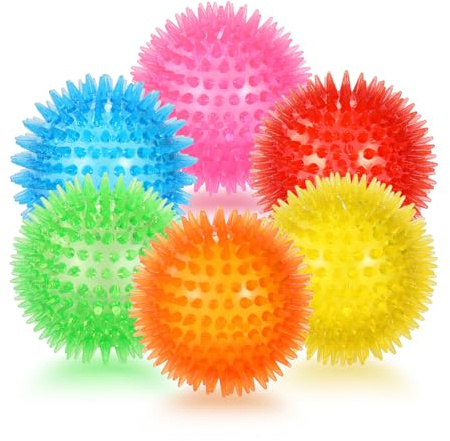 Petizer Confezione da 6 giocattoli sonori per cani, 9 cm, giocattolo da piscina galleggiante, giocattolo da piscina per cuccioli, gomma TPR da masticare per la noia, pulizia dei denti per cani di