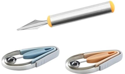 Cucharas para Tallar Frutas 4 Piezas de Acero Inoxidable
