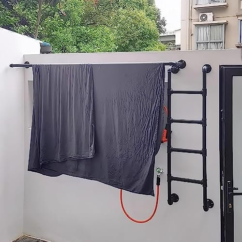 Escabeau mural pour fenêtre de sous-sol pour grenier, grenier, escalier vertical de 110 cm de haut pour lit haut, capacité de charge de 150 kg